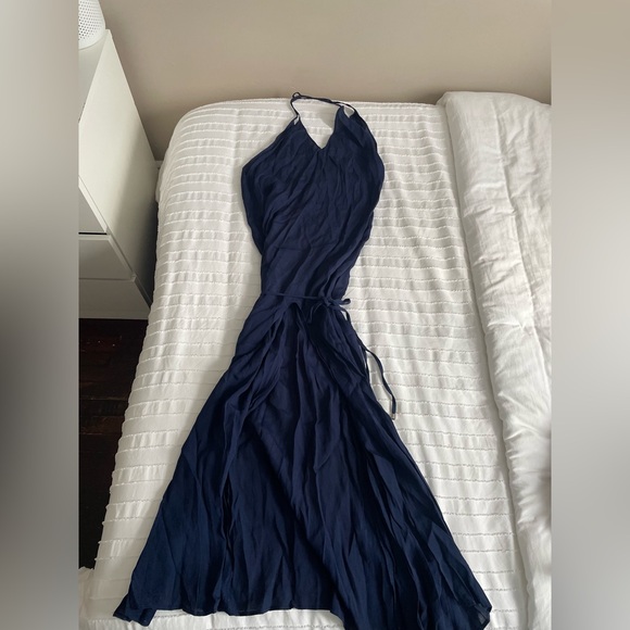 Reformation Cutout Long Blue Dress Size XS - Picture 5 of 9